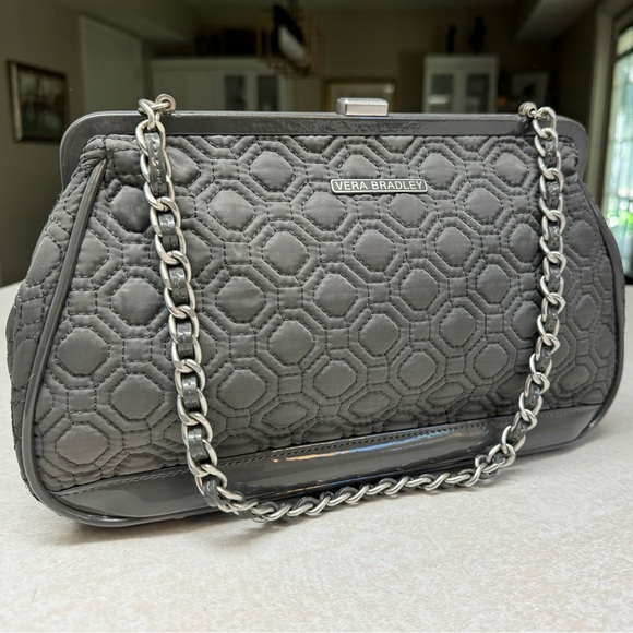 Vera Bradley | Quilted Chain Link Strap Y2K Shoulder Kelly Style Handbag Purse - Picture 1 of 10